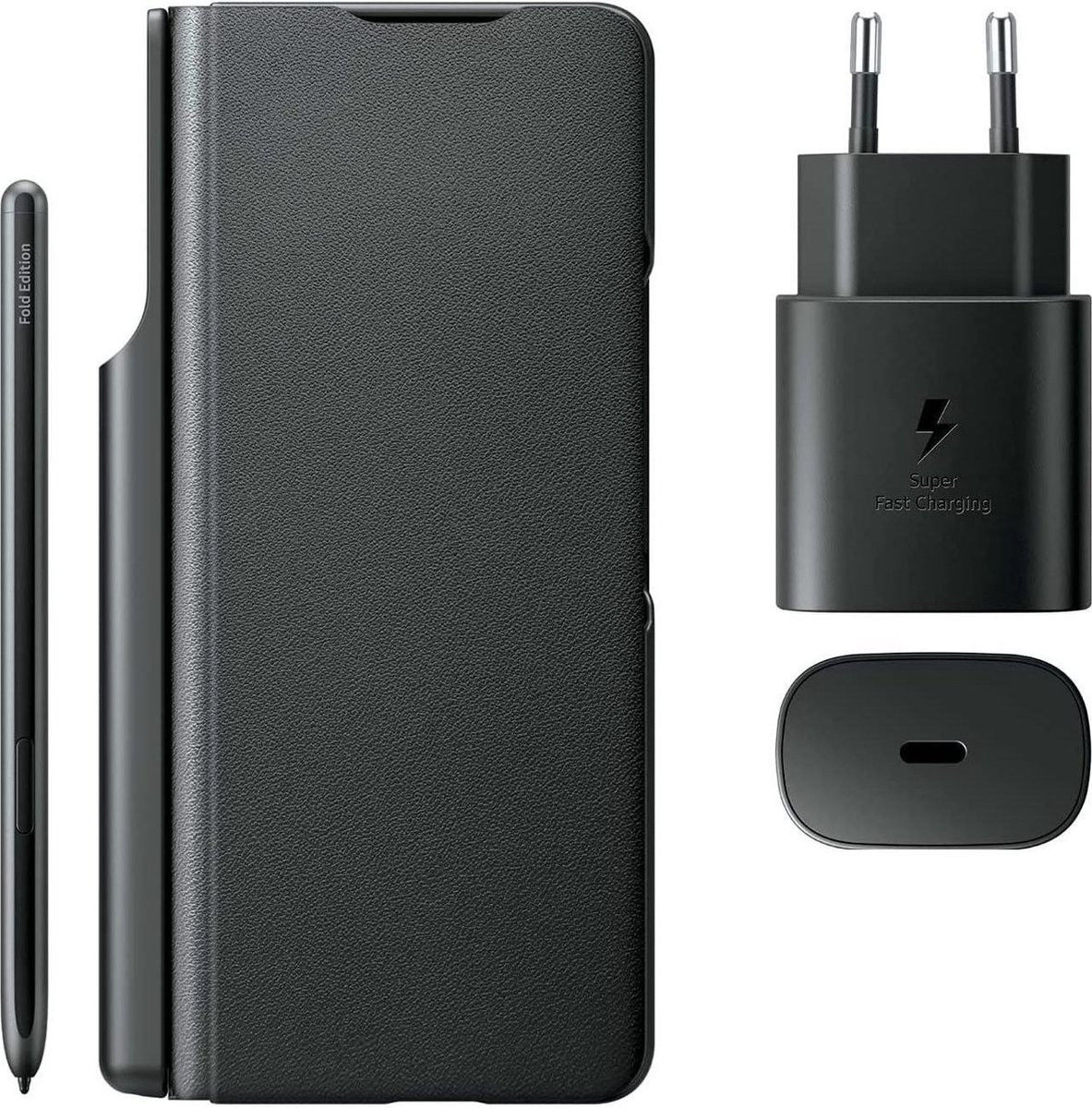 Origineel Samsung Z Fold 3 Pack (Flip Cover + 25W Adapter + S-Pen) afbeelding 1