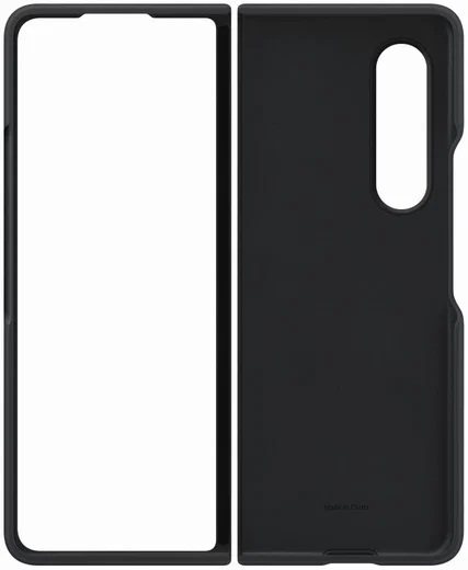 Origineel Samsung Galaxy Z Fold 3 Hoesje Siliconen Cover Zwart afbeelding 8