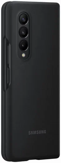 Origineel Samsung Galaxy Z Fold 3 Hoesje Siliconen Cover Zwart afbeelding 4
