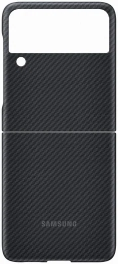 Originele Samsung Galaxy Z Flip 3 Aramid Case Zwart afbeelding 4