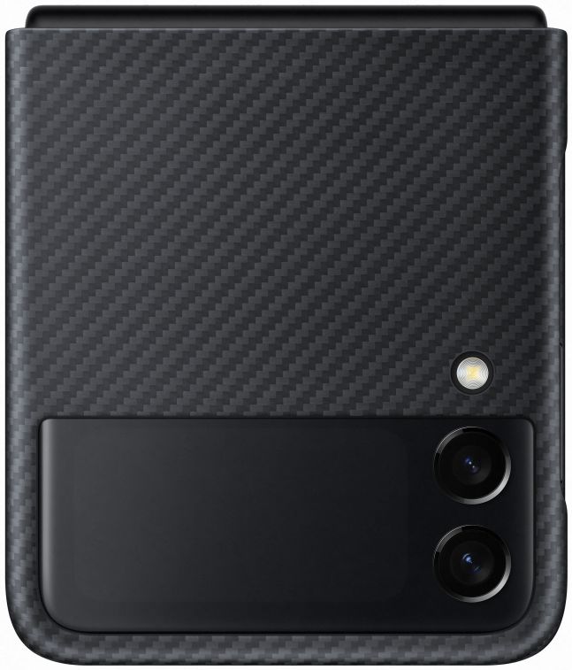 Originele Samsung Galaxy Z Flip 3 Aramid Case Zwart afbeelding 2