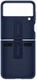 Origineel Samsung Galaxy Z Flip 3 Hoesje Silicone Cover met Ring Blauw afbeelding 4