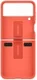 Origineel Samsung Galaxy Z Flip 3 Hoesje Silicone Cover met Ring Rood afbeelding 4