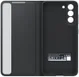 Origineel Samsung Galaxy S21 FE Hoesje Smart Clear View Cover Zwart afbeelding 4