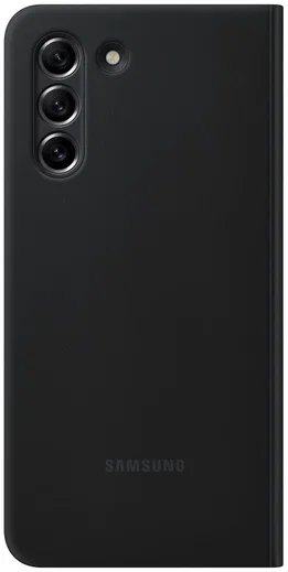 Origineel Samsung Galaxy S21 FE Hoesje Smart Clear View Cover Zwart afbeelding 5