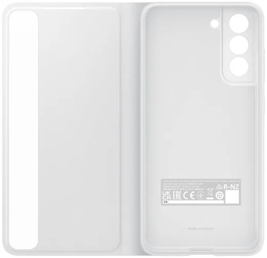 Origineel Samsung Galaxy S21 FE Hoesje Smart Clear View Cover Wit afbeelding 4