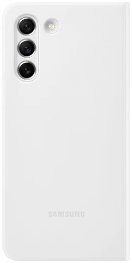 Origineel Samsung Galaxy S21 FE Hoesje Smart Clear View Cover Wit afbeelding 5