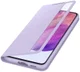 Origineel Samsung Galaxy S21 FE Hoesje Smart Clear View Cover Paars afbeelding 1