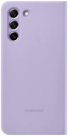 Origineel Samsung Galaxy S21 FE Hoesje Smart Clear View Cover Paars afbeelding 5