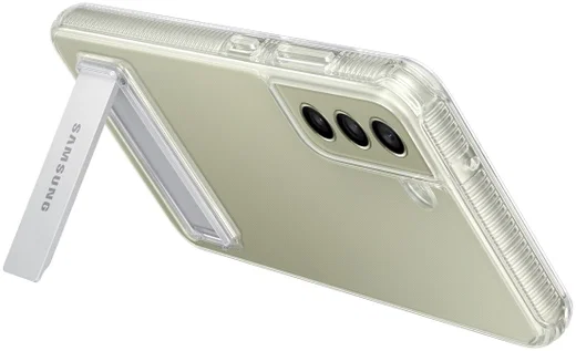 Origineel Samsung Galaxy S21 FE Hoesje Standing Cover Transparant afbeelding 3