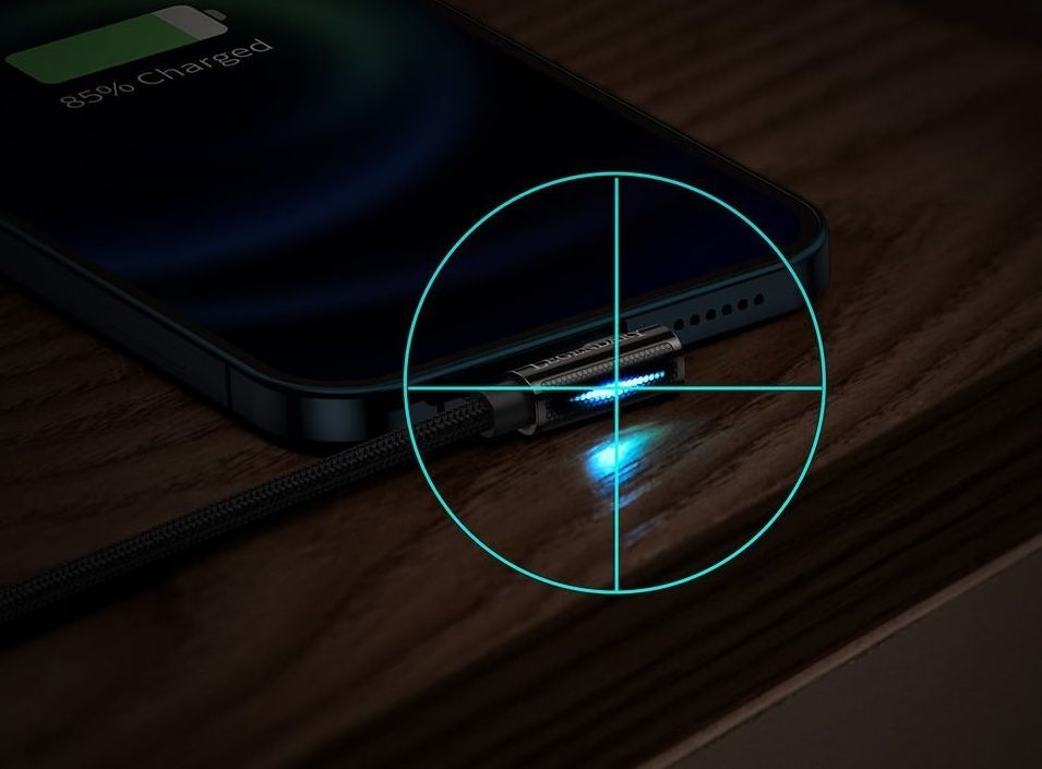 Baseus Legend Series USB naar Apple Lightning Kabel 2.4A Zwart 1M afbeelding 7