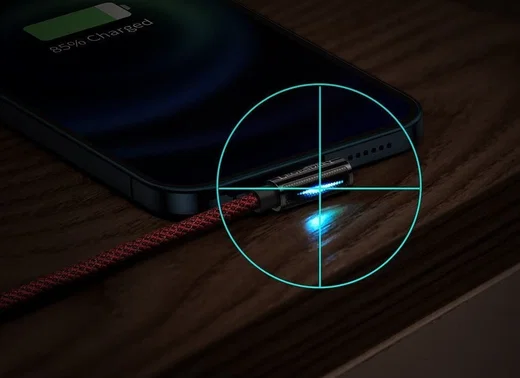 Baseus Legend Series USB naar Apple Lightning Kabel 2.4A Rood 1M afbeelding 7