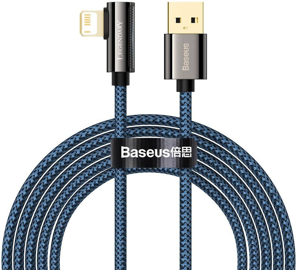 Baseus Legend Series USB naar Apple Lightning Kabel 2.4A Blauw 2M afbeelding 1