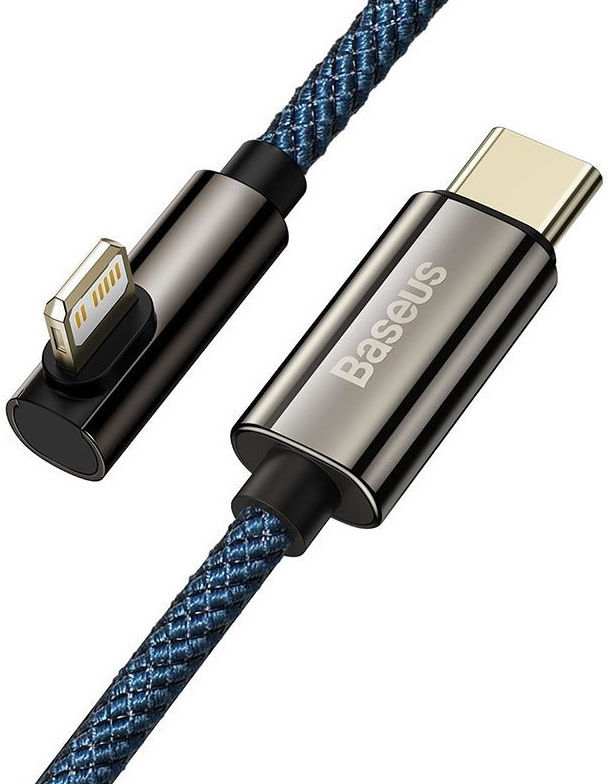 Baseus Legend Haakse USB-C naar Apple Lightning Kabel 20W Blauw 1M afbeelding 2