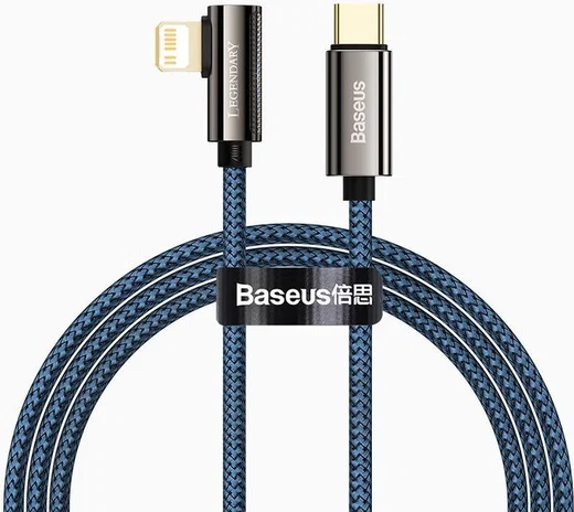 Baseus Legend Haakse USB-C naar Apple Lightning Kabel 20W Blauw 1M afbeelding 1