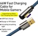 Baseus Legend Series USB naar USB-C Kabel 66W Blauw 1M afbeelding 5