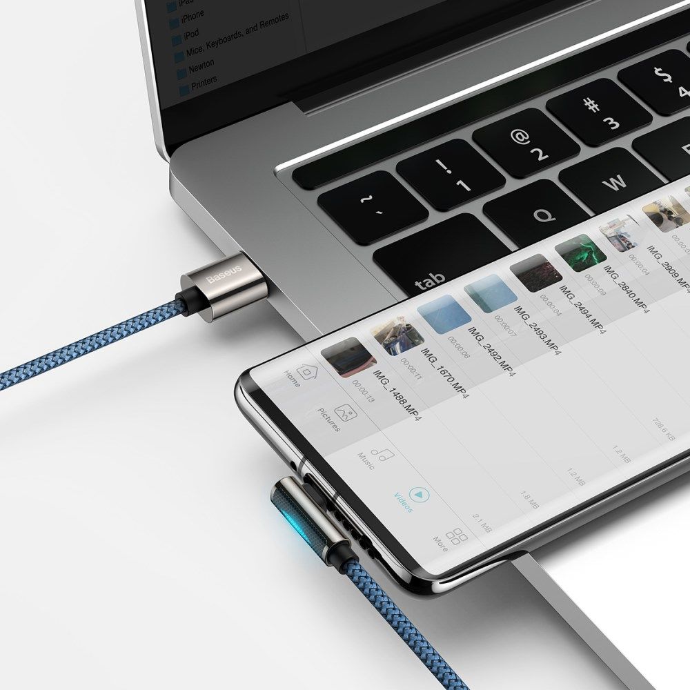 Baseus Legend Series USB naar USB-C Kabel 66W Blauw 2M afbeelding 4