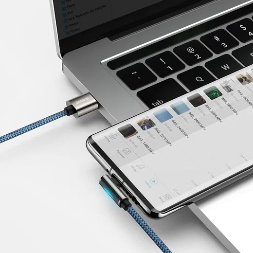 Baseus Legend Series USB naar USB-C Kabel 66W Blauw 2M afbeelding 4
