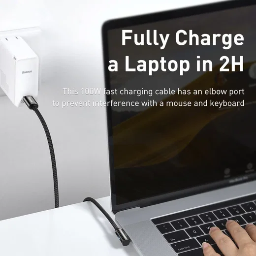 Baseus Legend Series USB-C naar USB-C Kabel 100W Zwart 1M afbeelding 10