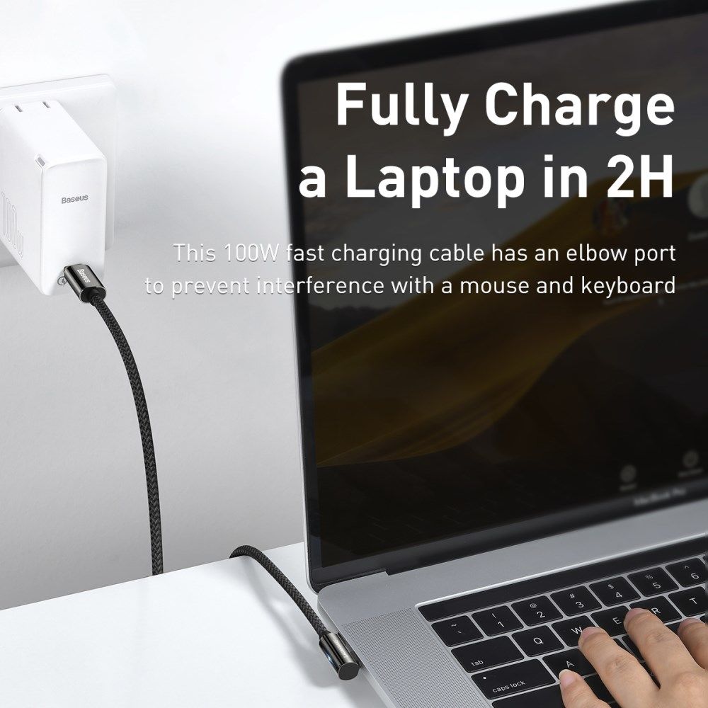 Baseus Legend Series USB-C naar USB-C Kabel 100W Zwart 2M afbeelding 10