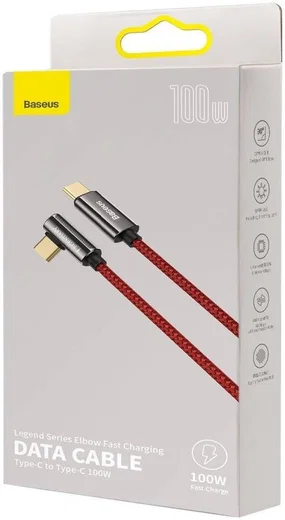 Baseus Legend Series USB-C naar USB-C Kabel 100W Rood 1M afbeelding 5
