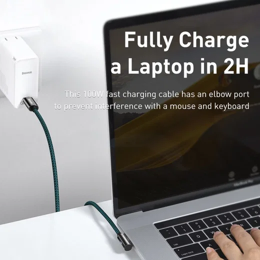 Baseus Legend Series USB-C naar USB-C Kabel 100W Blauw 2M afbeelding 8