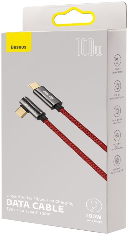 Baseus Legend Series USB-C naar USB-C Kabel 100W Rood 2M afbeelding 14