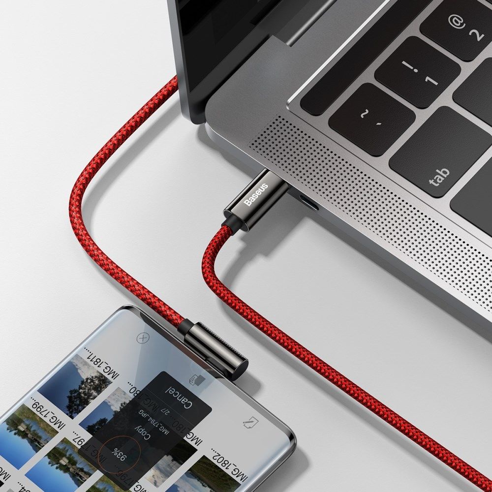 Baseus Legend Series USB-C naar USB-C Kabel 100W Rood 2M afbeelding 5