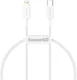 Baseus Superior USB-C naar Apple Lightning Kabel PD 20W Wit 0.25 Meter afbeelding 2