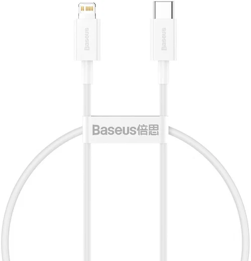 Baseus Superior Series USB-C naar Apple Lightning PD 20W Wit 2 Meter afbeelding 1