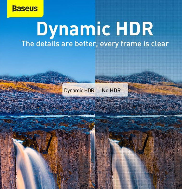 Baseus HDMI 8K naar HDMI 8K Kabel 48Gbps met HDMI 2.1 2M Zwart afbeelding 6