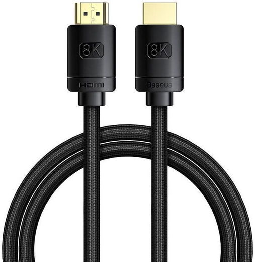 Baseus HDMI 8K naar HDMI 8K Kabel 48Gbps met HDMI 2.1 2M Zwart afbeelding 1
