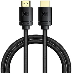 Baseus HDMI 8K naar HDMI 8K Kabel 48Gbps met HDMI 2.1 2M Zwart afbeelding