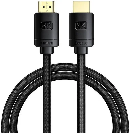 Baseus HDMI 8K naar HDMI 8K Kabel 48Gbps met HDMI 2.1 3M Zwart afbeelding 1