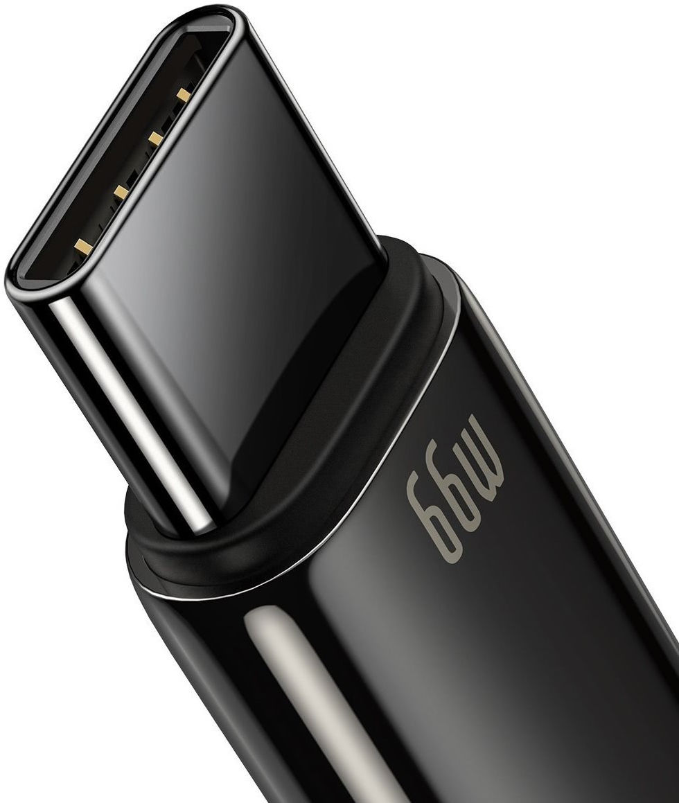 Baseus Tungsten Gold 66W Fast Charge USB naar USB-C Kabel 1 Meter afbeelding 2