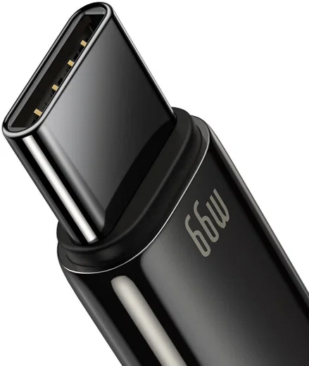 Baseus Tungsten Gold 66W Fast Charge USB naar USB-C Kabel 1 Meter afbeelding 2