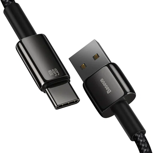 Baseus Tungsten Gold 66W Fast Charge USB naar USB-C Kabel 1 Meter afbeelding 3