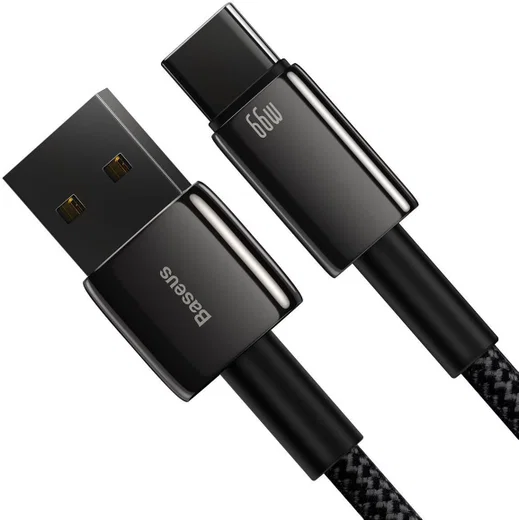 Baseus Tungsten Gold 66W Fast Charge USB naar USB-C Kabel 1 Meter afbeelding 6