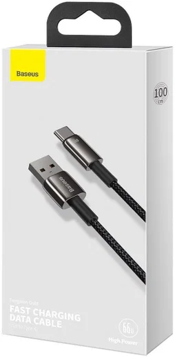 Baseus Tungsten Gold 66W Fast Charge USB naar USB-C Kabel 1 Meter afbeelding 9