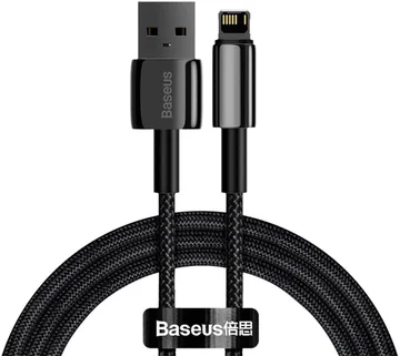 Baseus Tungsten Gold 12W Fast Charge USB naar Apple Lightning Kabel 2M