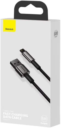 Baseus Tungsten Gold 12W Fast Charge USB naar Apple Lightning Kabel 2M afbeelding 10