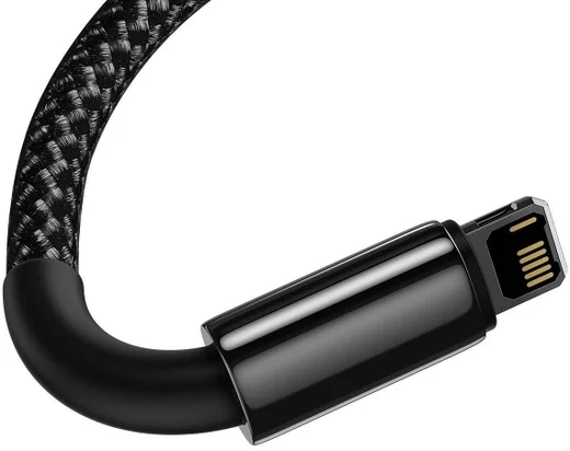 Baseus Tungsten Gold 12W Fast Charge USB naar Apple Lightning Kabel 2M afbeelding 3