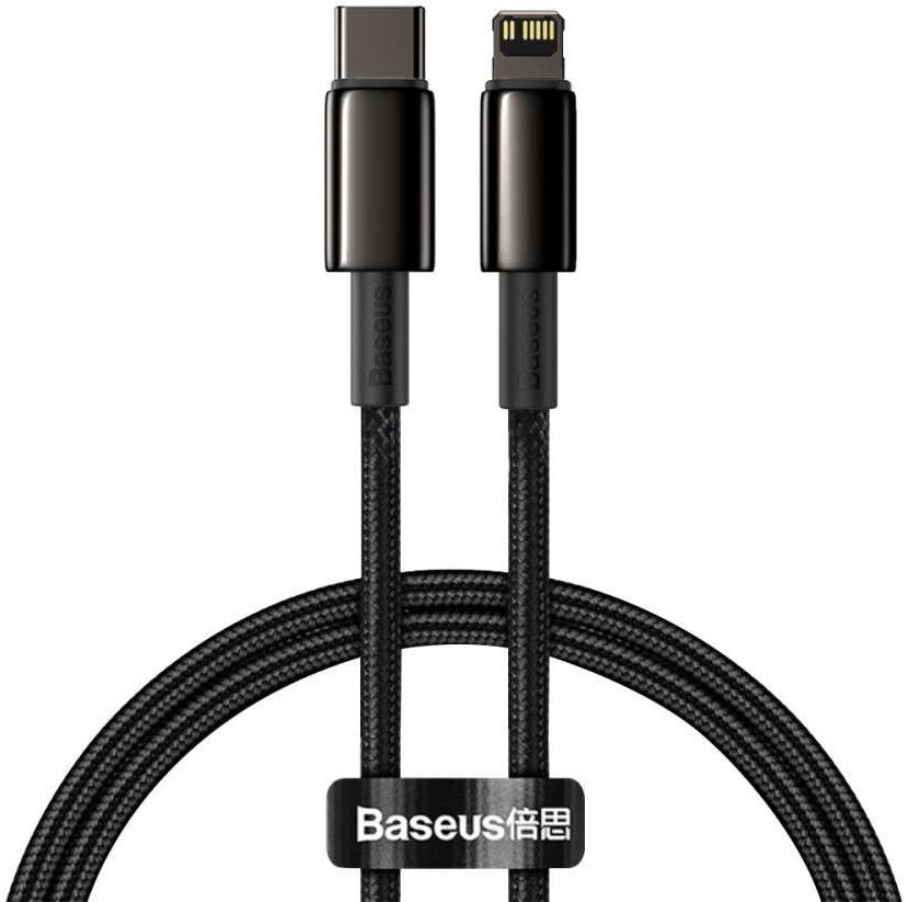 Baseus Tungsten Gold PD USB-C naar Lightning Kabel Fast Charge 20W 2M afbeelding 1