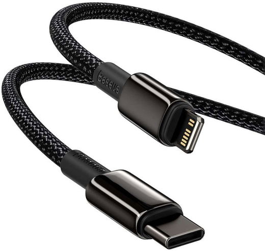 Baseus Tungsten Gold PD USB-C naar Lightning Kabel Fast Charge 20W 2M afbeelding 8