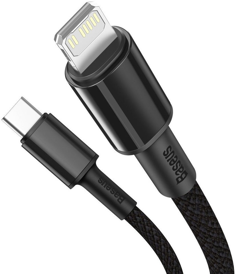 Baseus High Density Braided USB-C naar Apple Lightning PD 20W Zwart 1M afbeelding 2