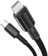 Baseus High Density Braided USB-C naar Apple Lightning PD 20W Zwart 1M afbeelding 2