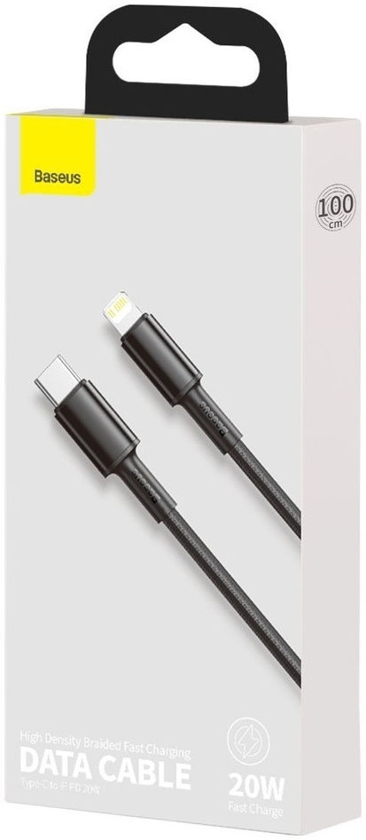 Baseus High Density Braided USB-C naar Apple Lightning PD 20W Zwart 1M afbeelding 3