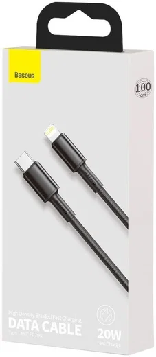 Baseus High Density Braided USB-C naar Apple Lightning PD 20W Zwart 1M afbeelding 3
