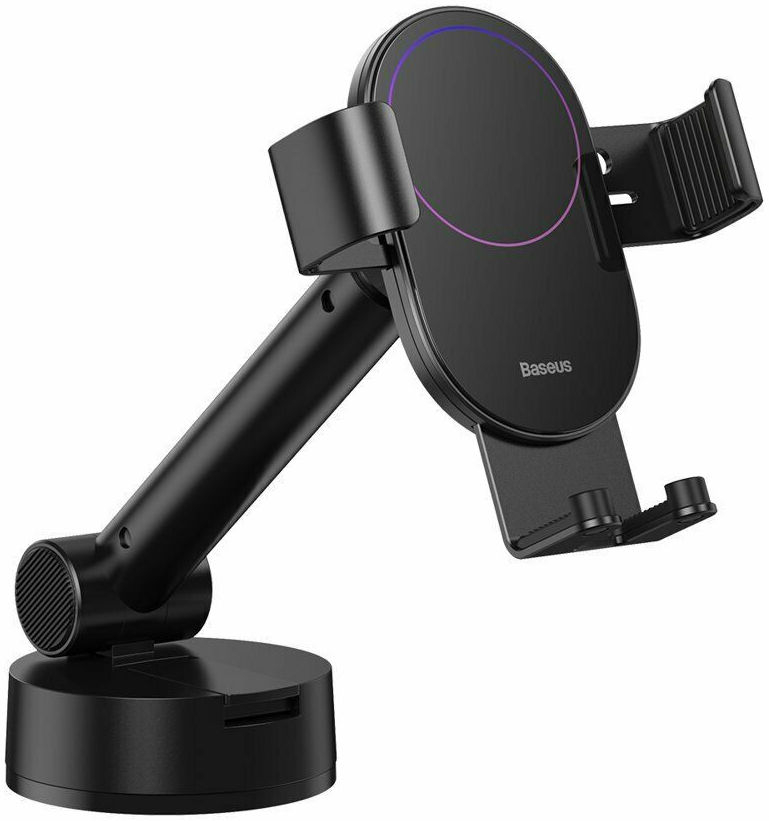Baseus Gravity Raam/Dashboard Telefoonhouder met Zuignap Zwart afbeelding 1