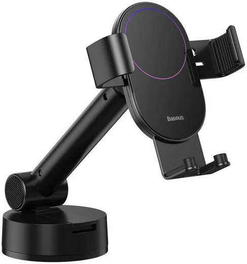 Baseus Gravity Raam/Dashboard Telefoonhouder met Zuignap Zwart afbeelding 1